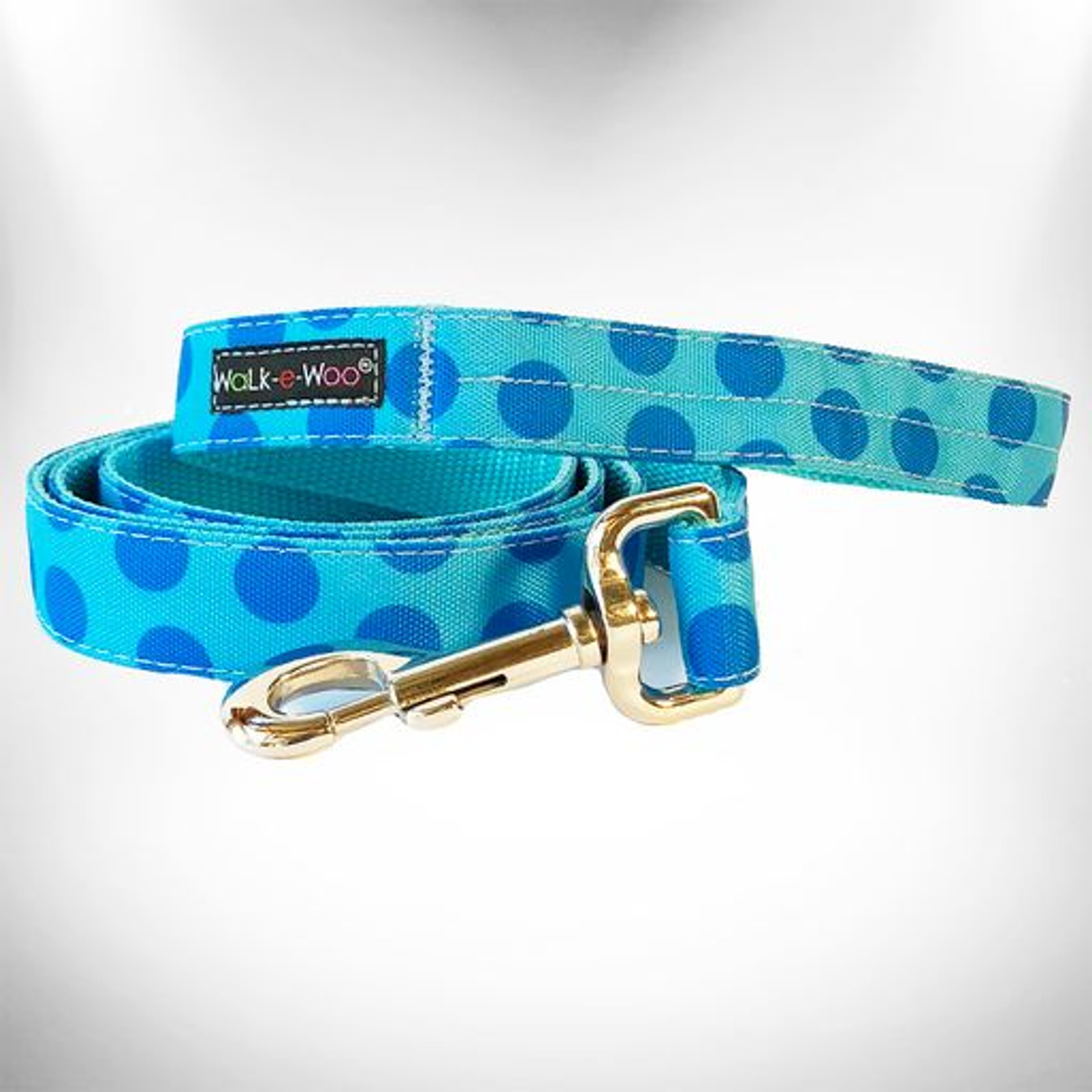 Walk-e-Woo Monotone Polka Dot Dog Leash - 5 ft