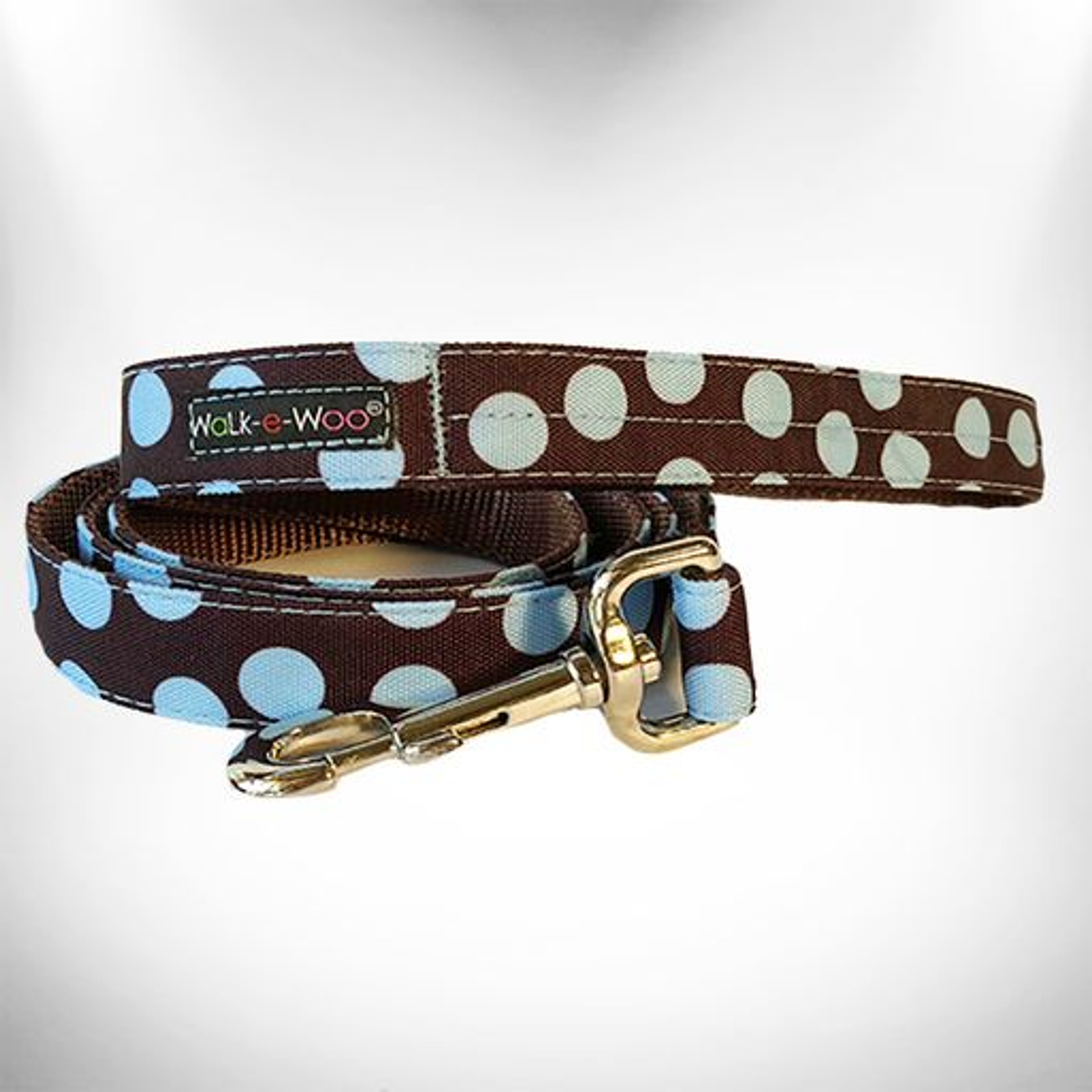 Walk-e-Woo Polka Dot Dog Leash - 5 ft