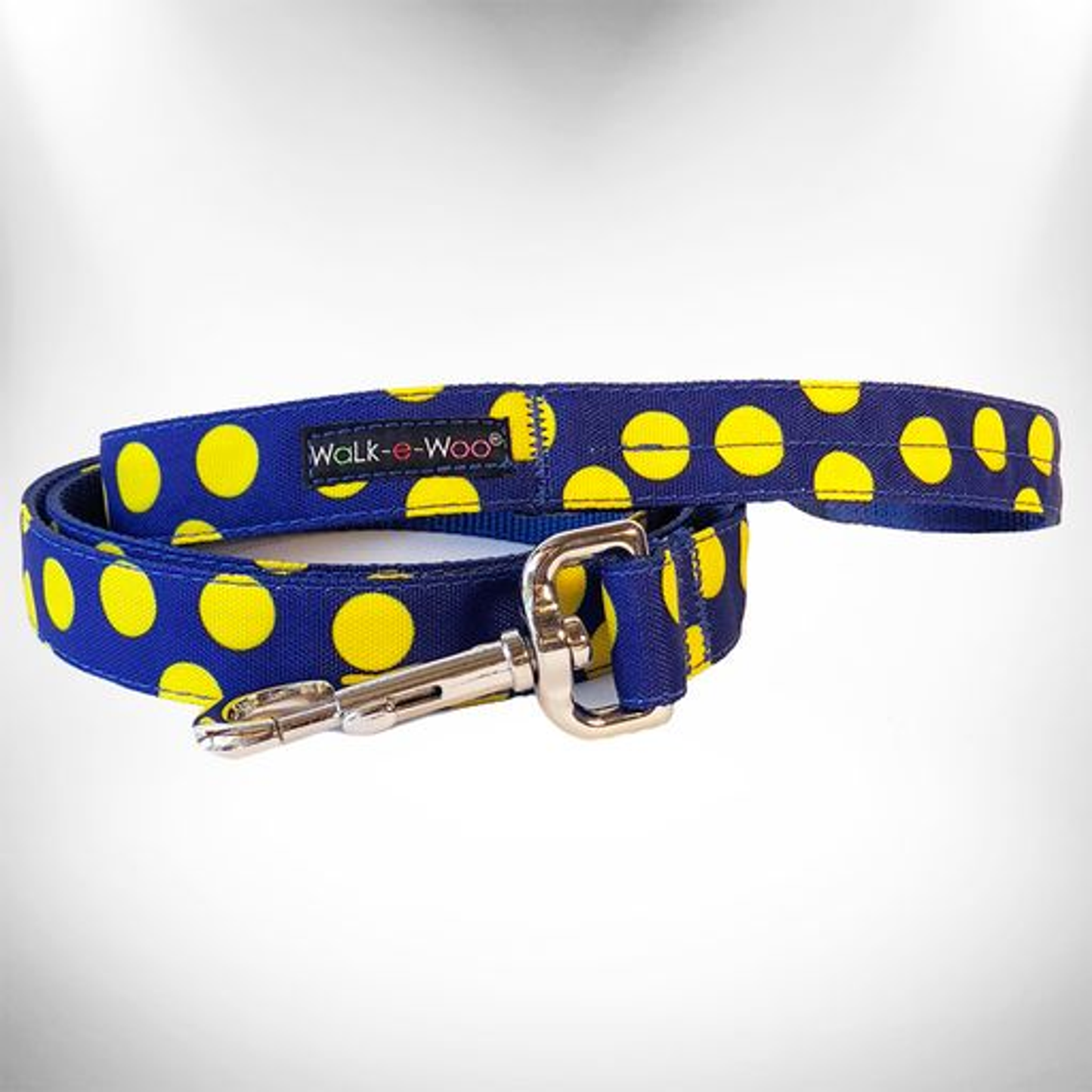 Walk-e-Woo Neon Polka Dot Dog Leash - 5 ft