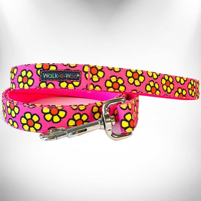 Walk-e-Woo Flower Dog Leash - 5 ft
