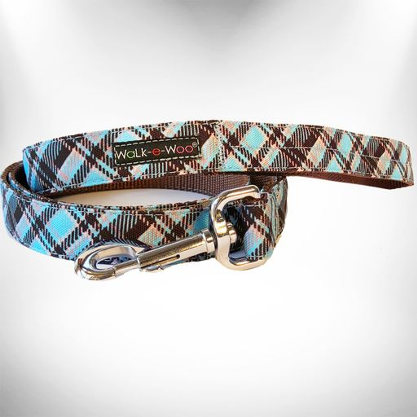 Walk-e-Woo Plaid Dog Leash - 5 ft