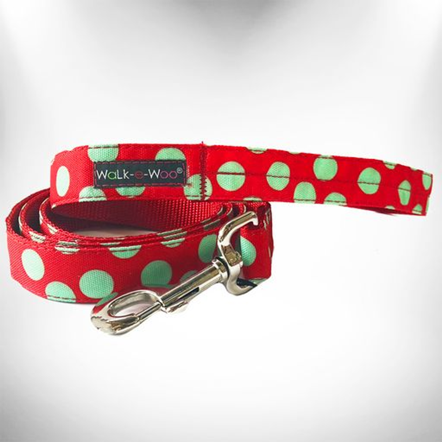 Walk-e-Woo Polka Dot Dog Leash - 5 ft