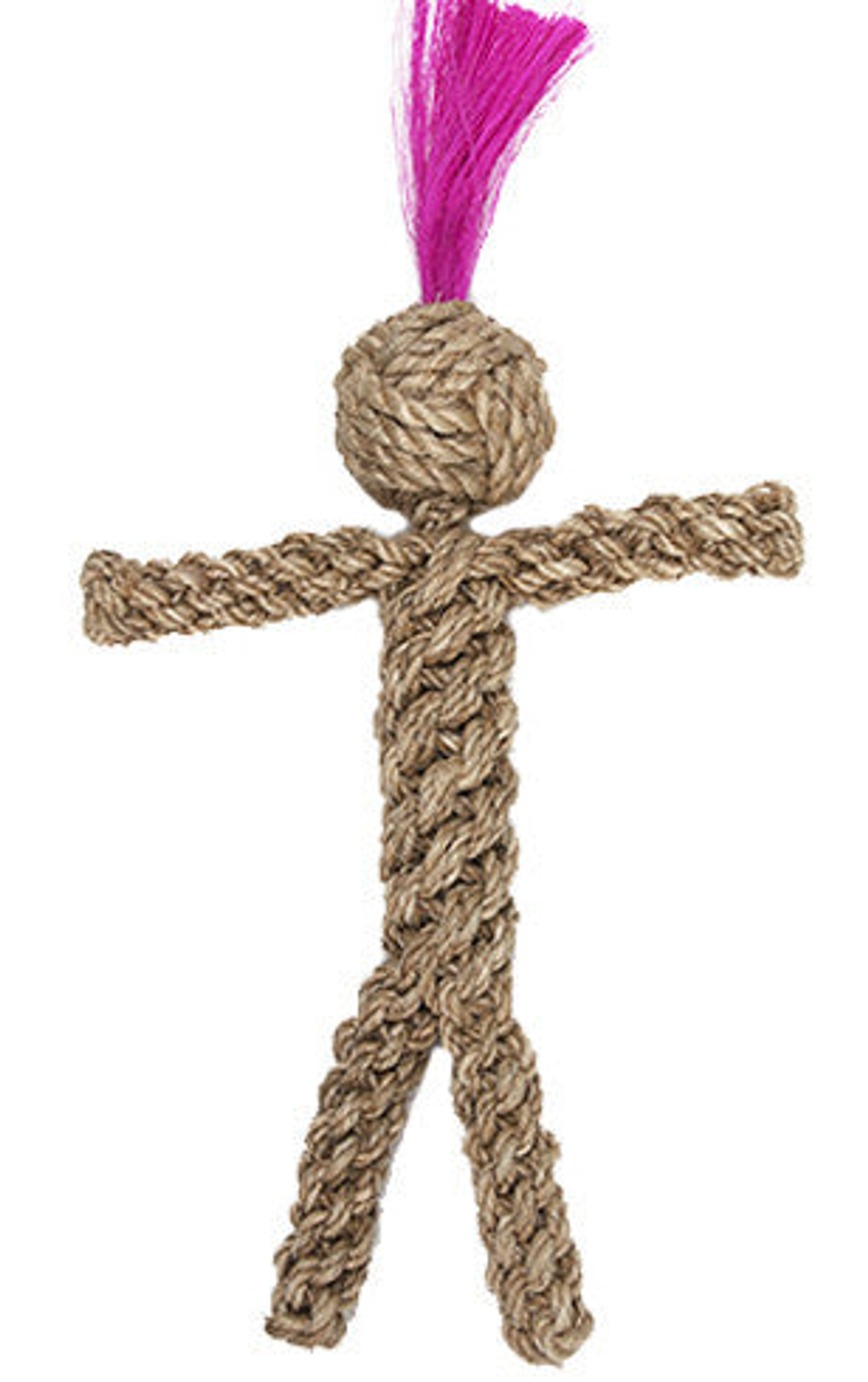 Walk-e-Woo Abaca-Dabra Doll Natural Fiber Dog Toy