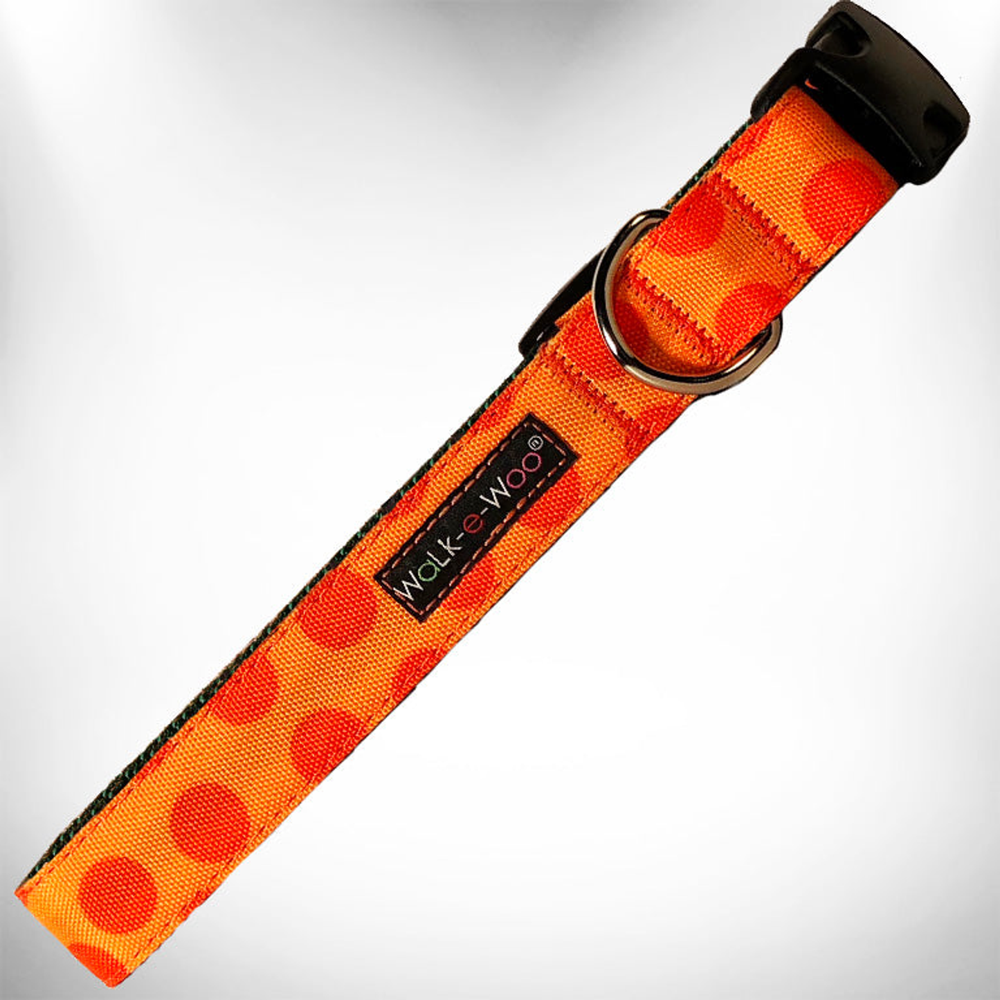 Walk-e-Woo Monotone Polka Dot Dog Collar - XS to XL