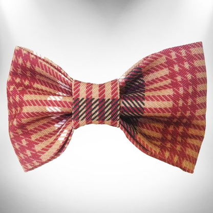 Walk-e-Woo Plaid Dog Bow Tie