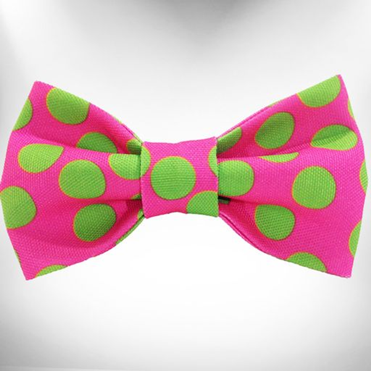 Walk-e-Woo Neon Polka Dot Dog Bow Tie