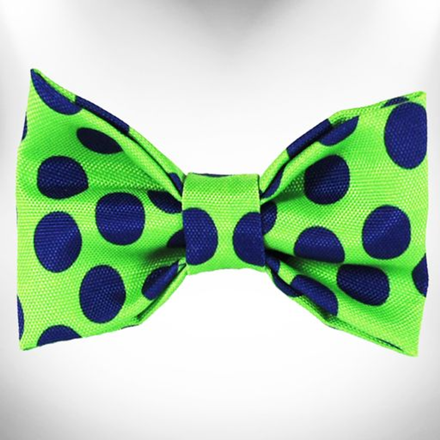 Walk-e-Woo Neon Polka Dot Dog Bow Tie
