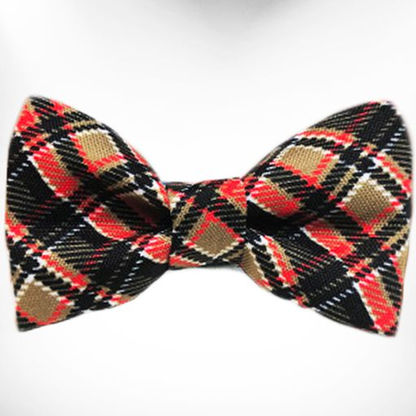 Walk-e-Woo Plaid Dog Bow Tie
