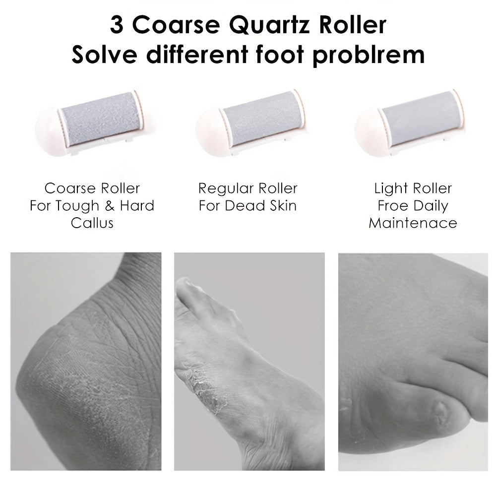 Rechargeable pedicure tool with charging cable