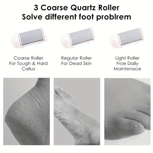 Rechargeable pedicure tool with charging cable