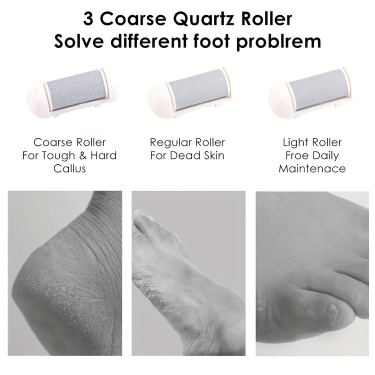 Rechargeable pedicure tool with charging cable