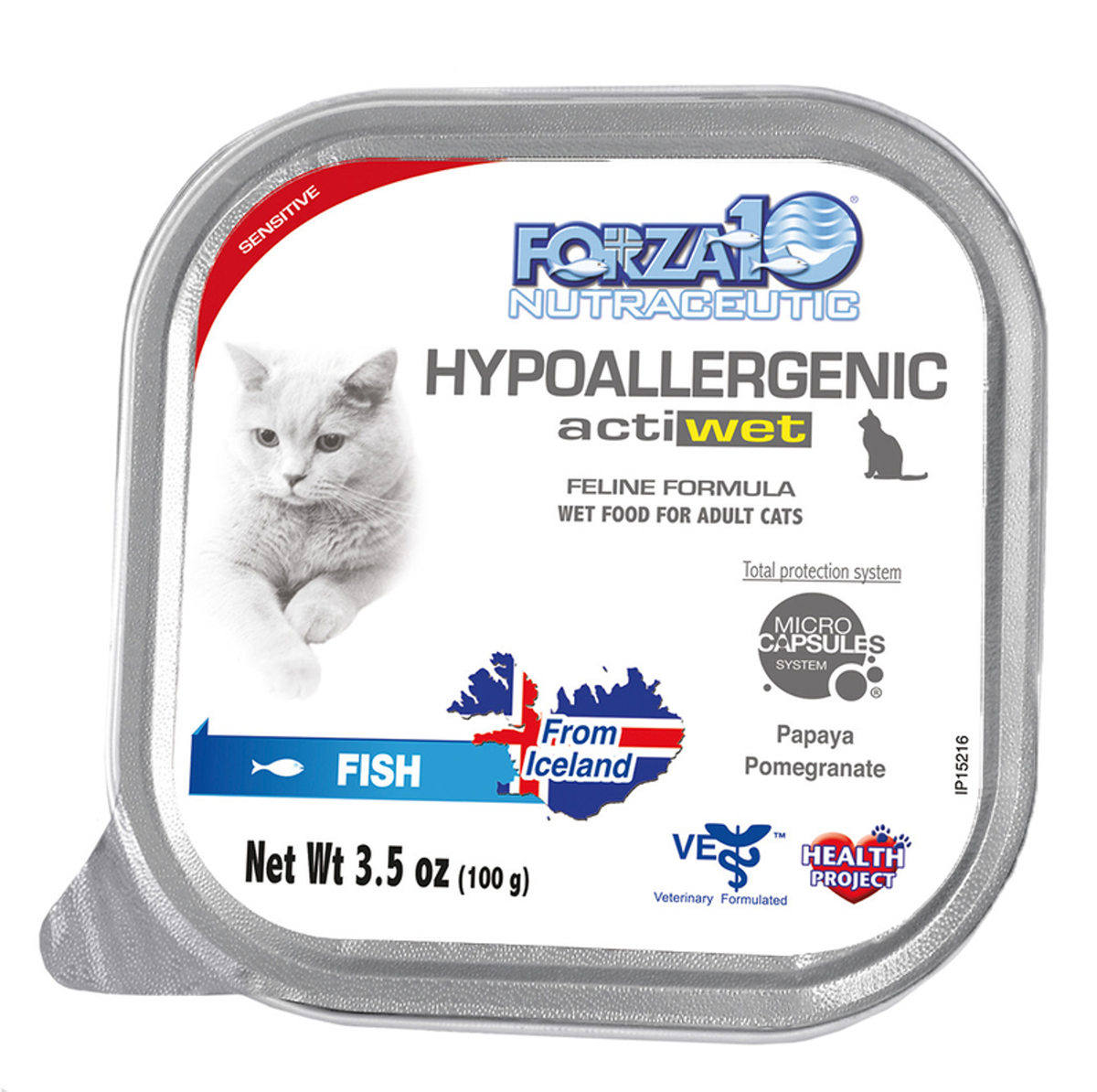 Forza10 ActiWet Hypoallergenic Fish Canned Cat Food, 32 x 3.5 oz