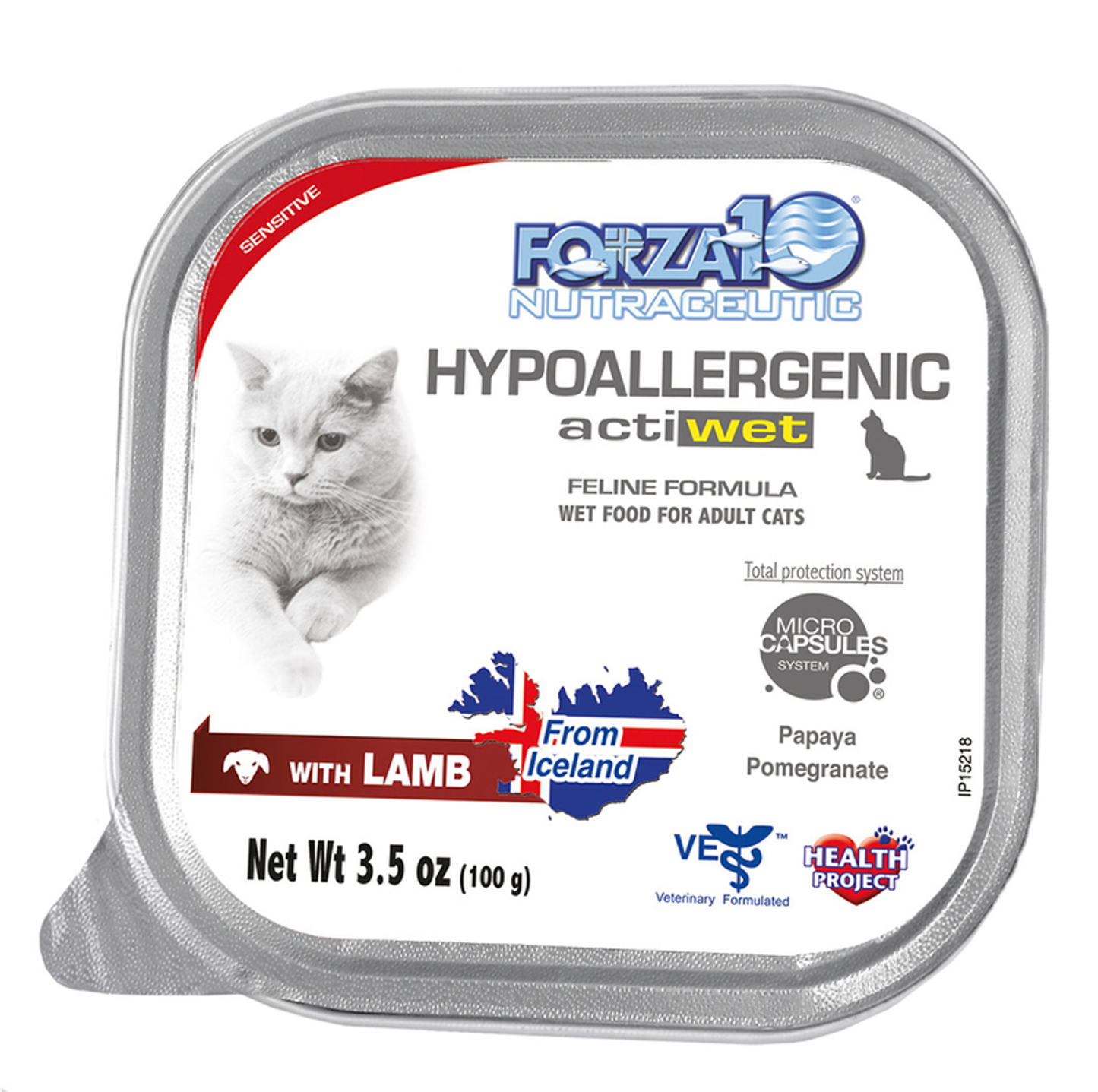 Forza10 ActiWet Hypoallergenic Canned Cat Food, 32 x 3.5 oz