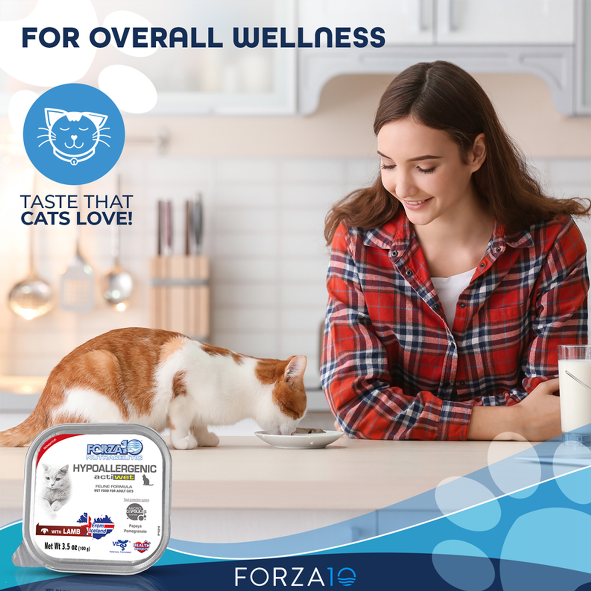 Forza10 ActiWet Hypoallergenic Canned Cat Food, 32 x 3.5 oz
