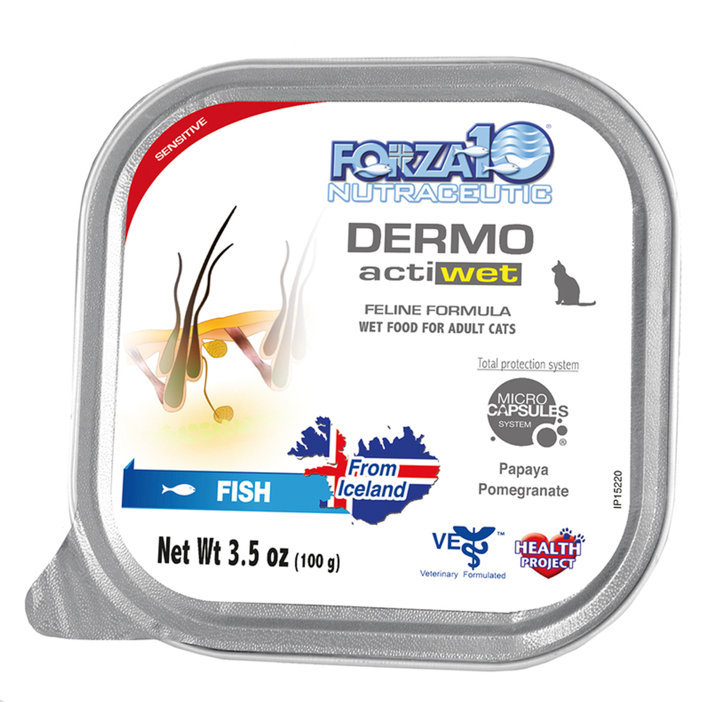 Forza10 ActiWet Dermo Icelandic Fish Canned Cat Food, 32 x 3.5 oz