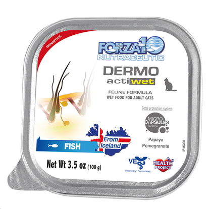 Forza10 ActiWet Dermo Icelandic Fish Canned Cat Food, 32 x 3.5 oz