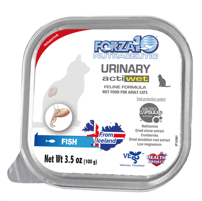 Forza10 ActiWet Urinary Fish Canned Cat Food, 32 x 3.5 oz