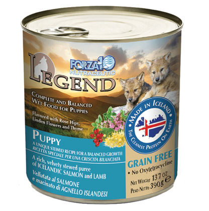 Forza10 Legend Puppy Salmon & Lamb Canned Dog Food, 12 x 13.7 oz