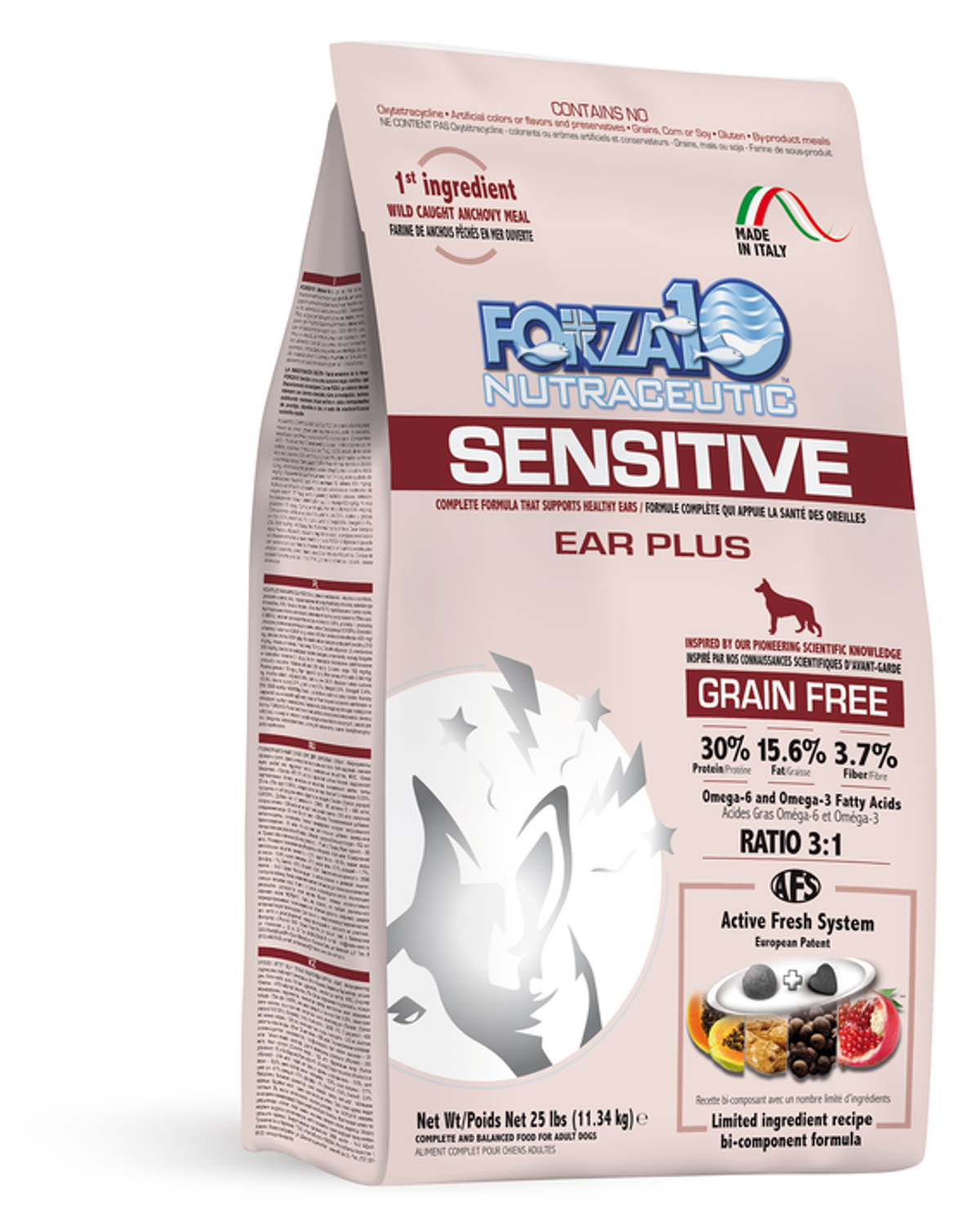 Forza10 Sensitive Ear Plus Grain-Free Dry Dog Food