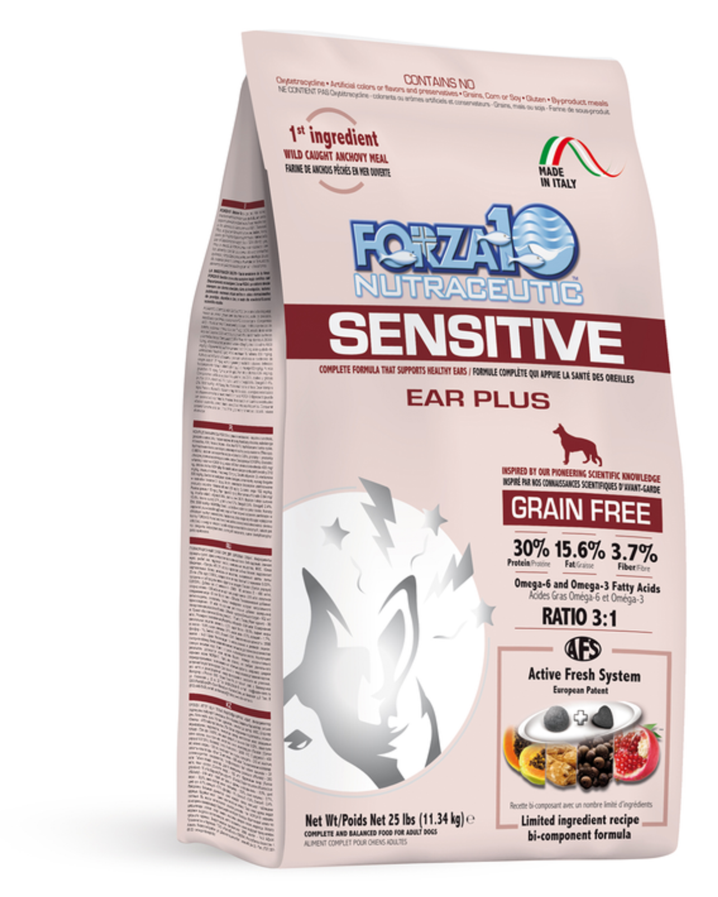 Forza10 Sensitive Ear Plus Grain-Free Dry Dog Food