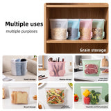 Food-grade vertical silicone fresh-keeping bag