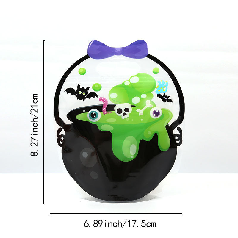 Halloween pumpkin pot candy bag