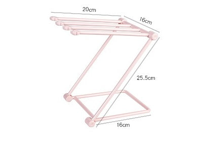 Kitchen organizer rack folded flat for storage
