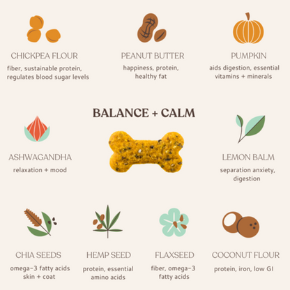 Balance + Calm Superfood Dog Treats