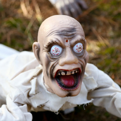 Voice Control Zombie Crawling Ghost with Glowing Eyes