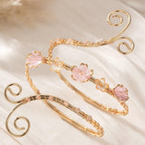 Floral Pearl Wrap-around Bracelet