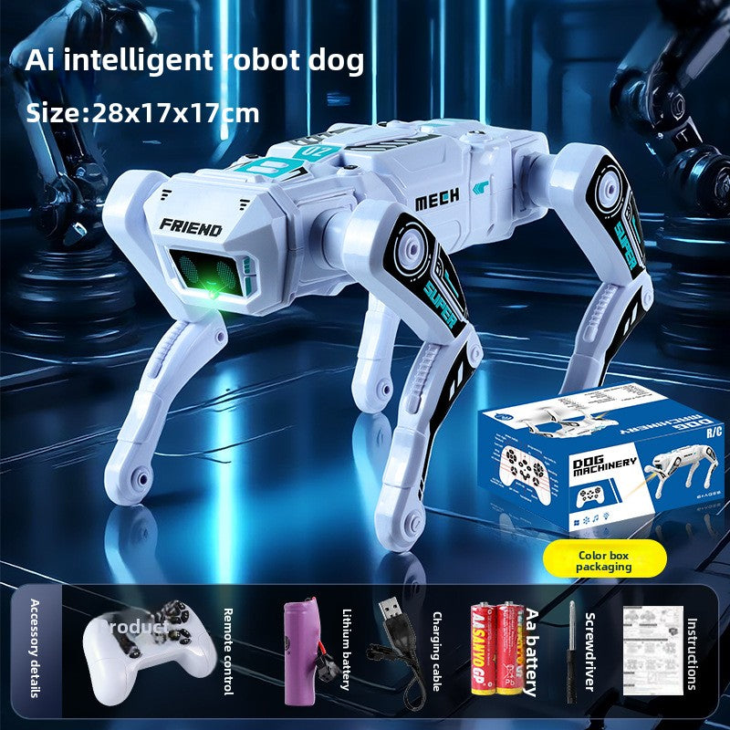 Smart robot dog, dual-control standard white, one battery set