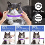 Pet Calming Collar for Cats Dogs Adjustable Anxiety Pheromone Reducing Pet Collar Lasting Natural Calm Relax Soothing Collars