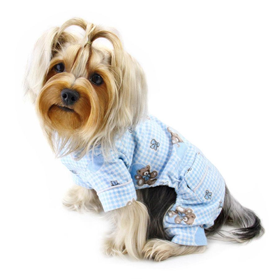 Klippo Teddy Bear Love Flannel Dog Pajamas