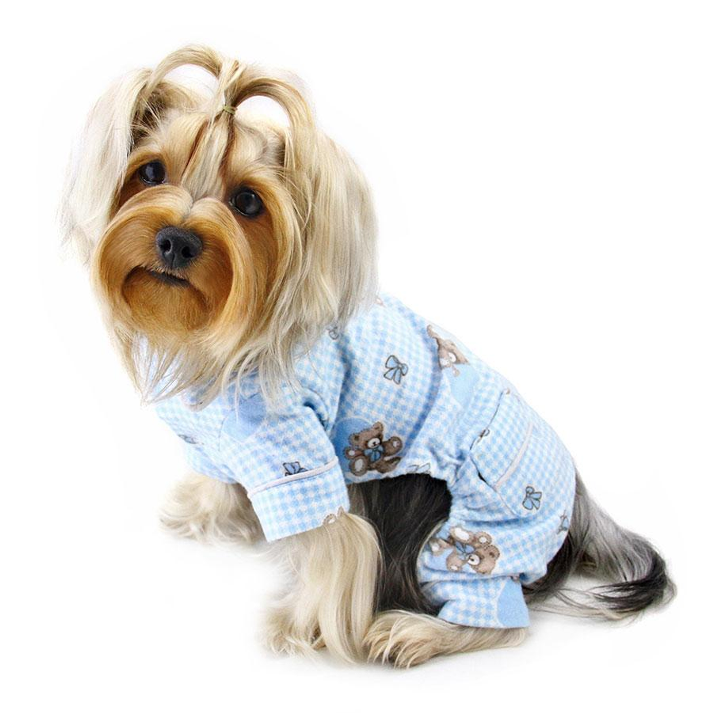 Klippo Teddy Bear Love Flannel Dog Pajamas