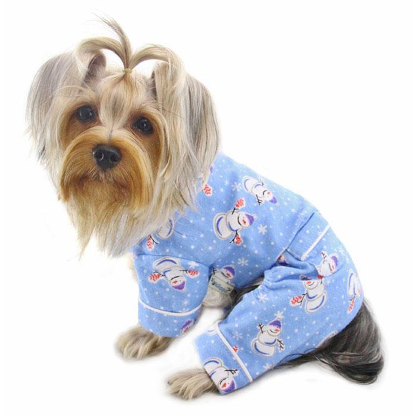 Klippo Snowman & Snowflake Flannel Dog Pajamas