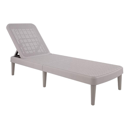 Heavy-Duty Plastic Outdoor Stacking Chaise Lounge