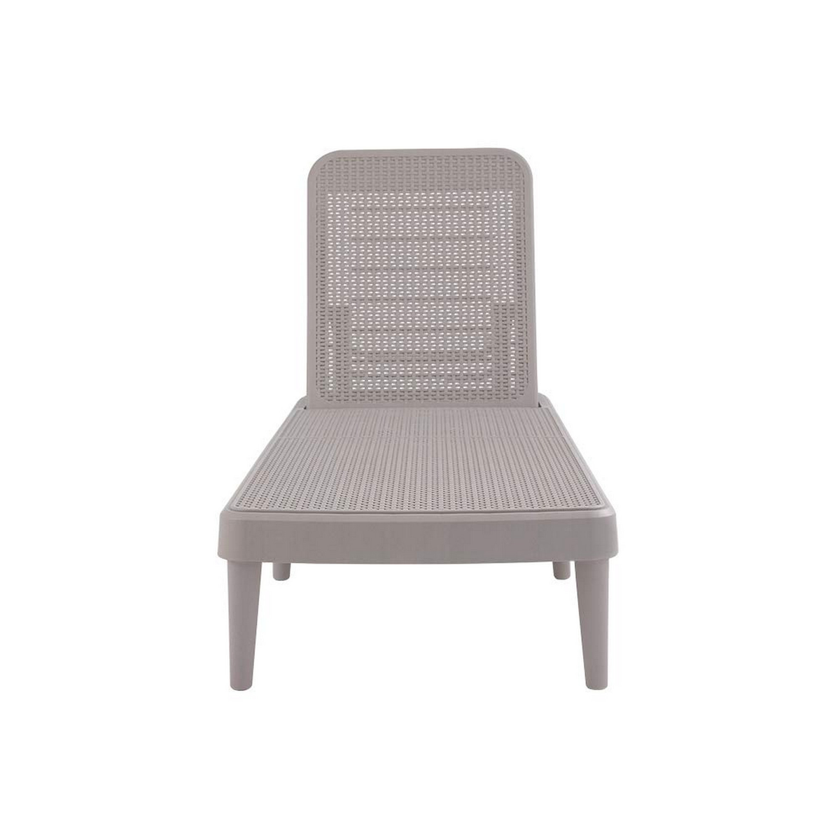 Heavy-Duty Plastic Outdoor Stacking Chaise Lounge