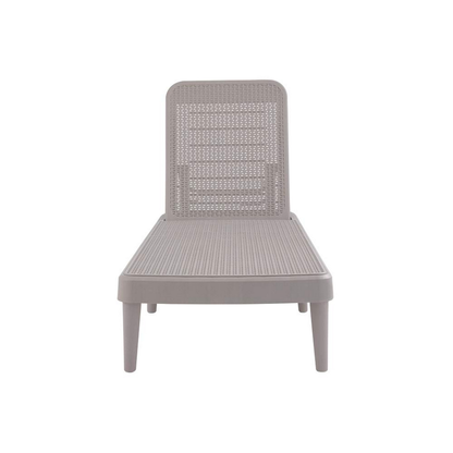 Heavy-Duty Plastic Outdoor Stacking Chaise Lounge