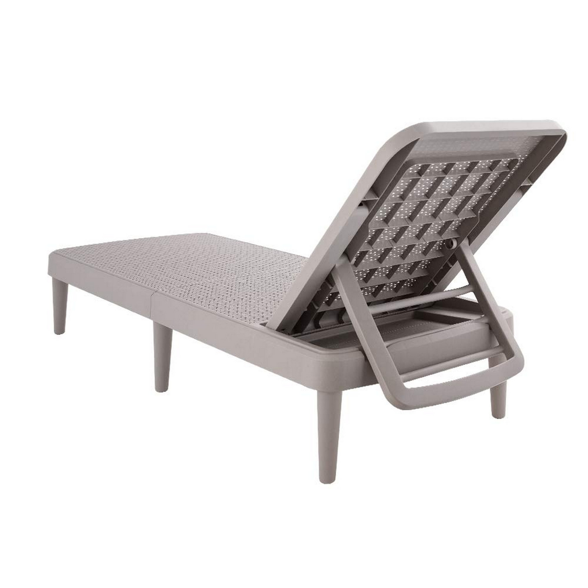 Heavy-Duty Plastic Outdoor Stacking Chaise Lounge