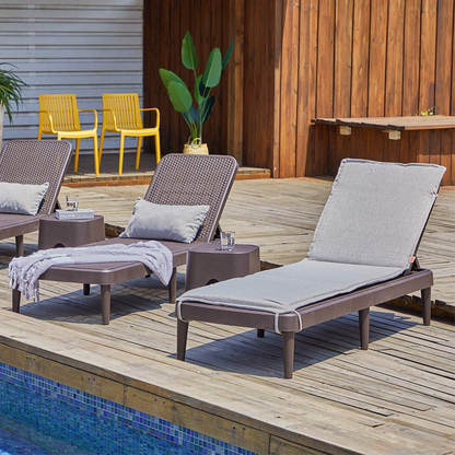 Heavy-Duty Plastic Outdoor Stacking Chaise Lounge