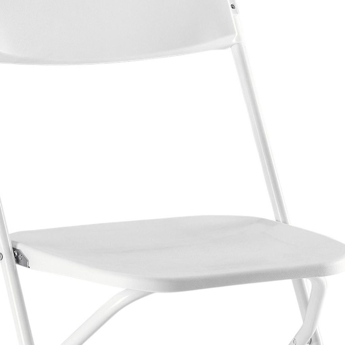 Set of Four Metal Outdoor Folding Stacking Dining Chairs