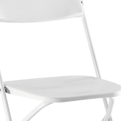 Set of Four Metal Outdoor Folding Stacking Dining Chairs