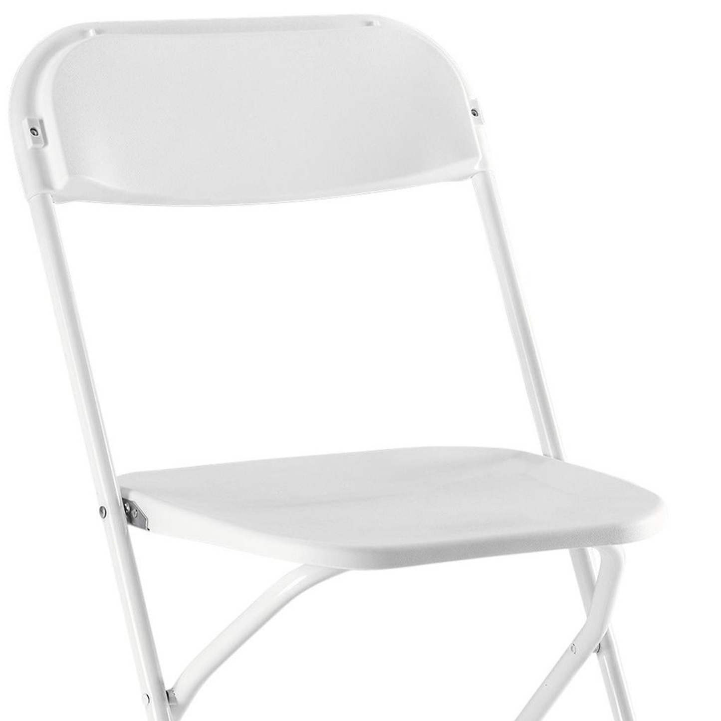 Set of Four Metal Outdoor Folding Stacking Dining Chairs