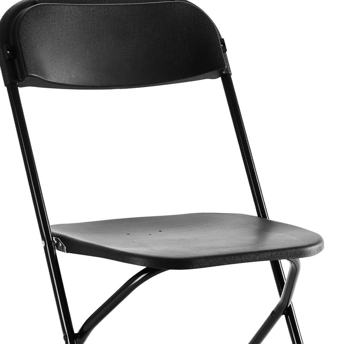 Set of Six Metal Outdoor Folding Stacking Dining Chairs