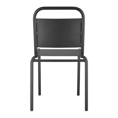 Set of Two Aluminum Outdoor Stacking Dining Chairs