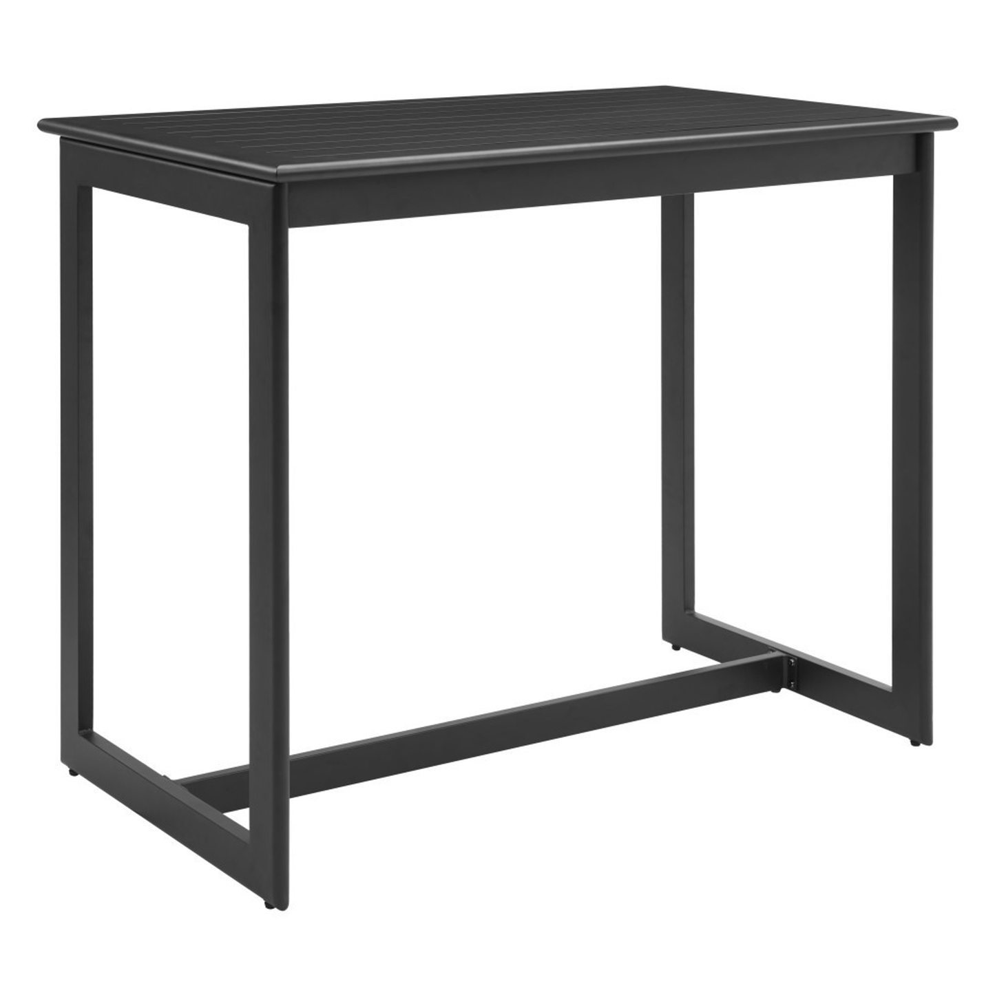 Aluminum Slat Outdoor Bar Table
