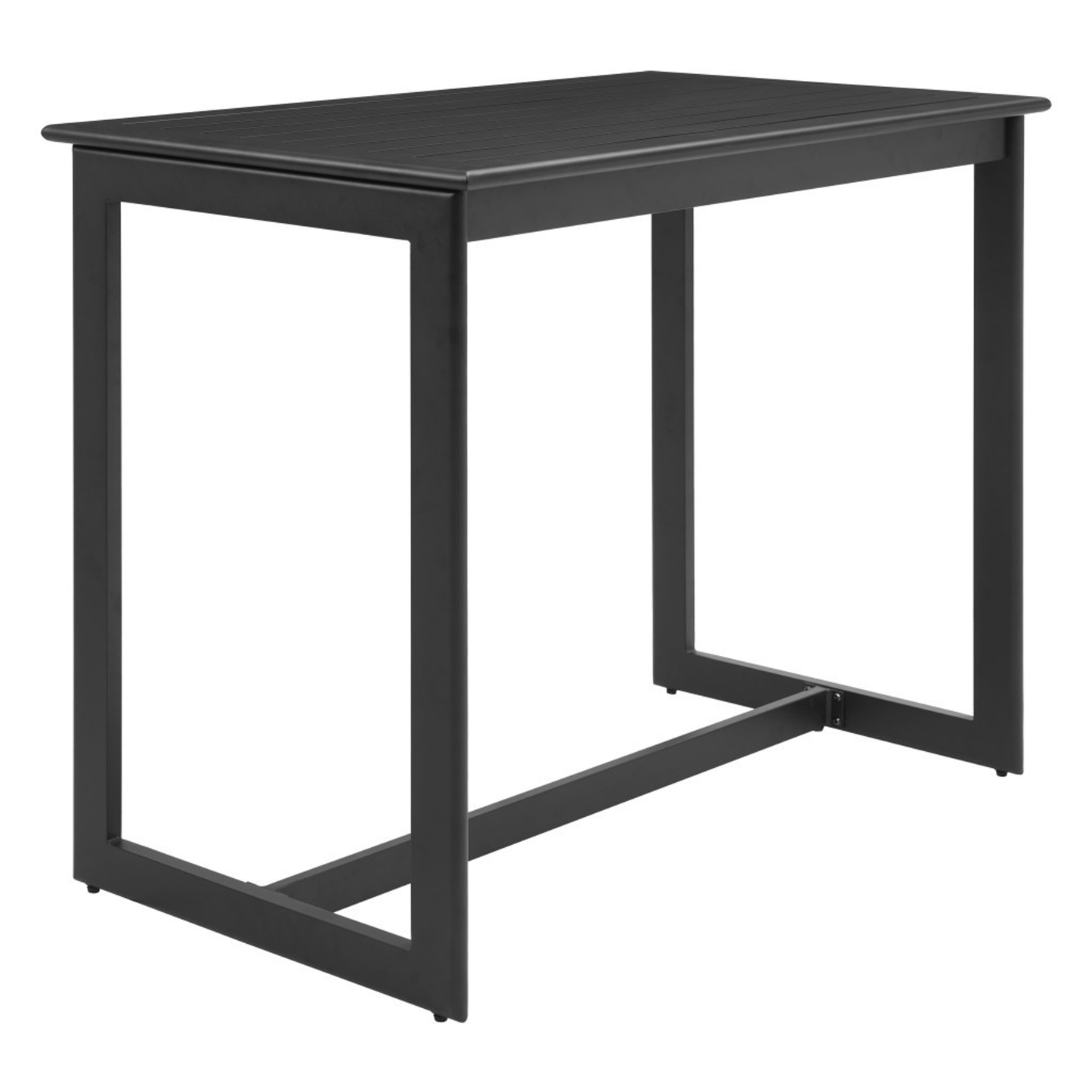 Aluminum Slat Outdoor Bar Table
