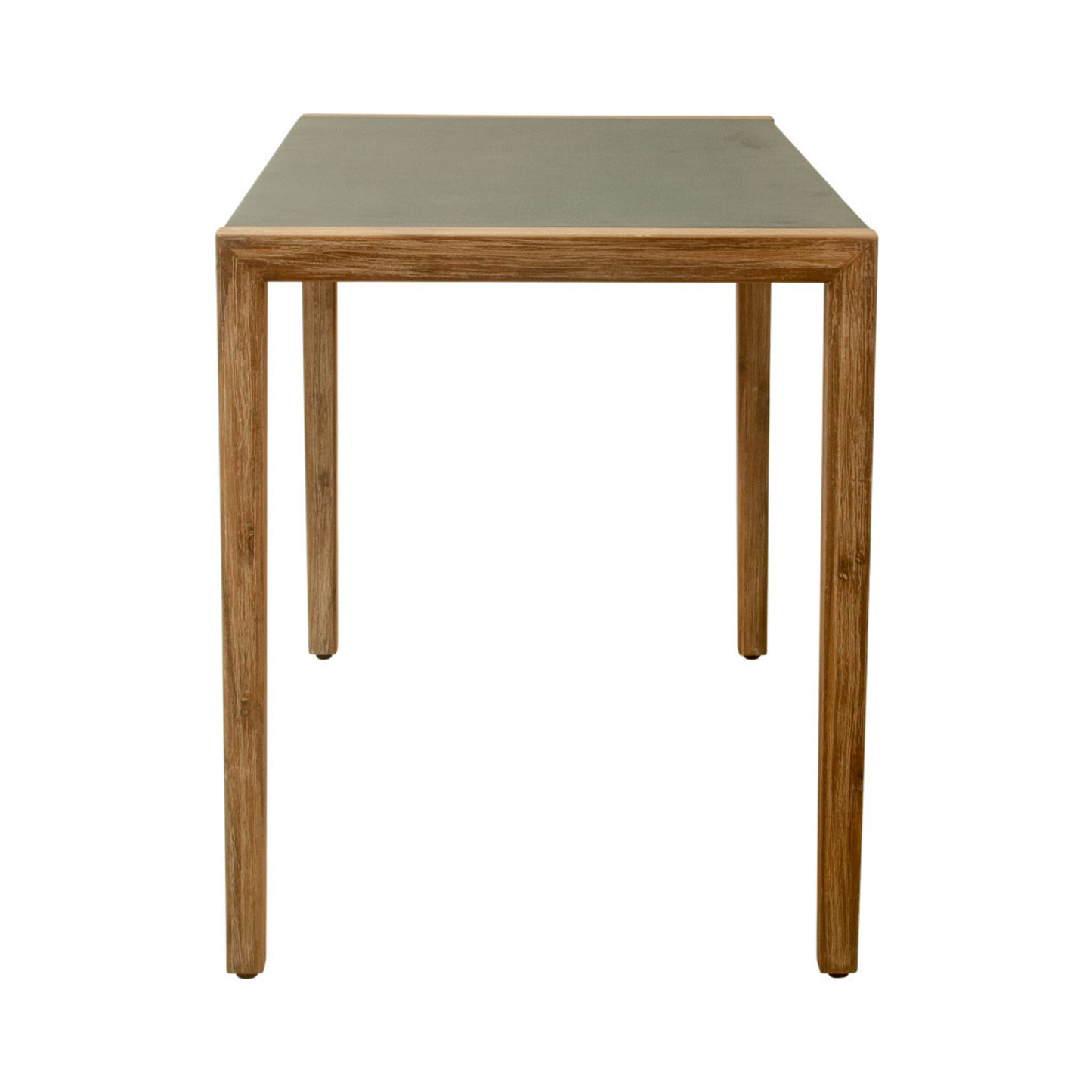 Faux Concrete and Solid Wood Outdoor Bar Table