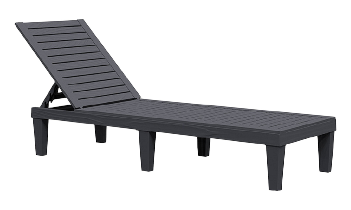 Five Position Adjustable Plastic Outdoor Chaise Lounge