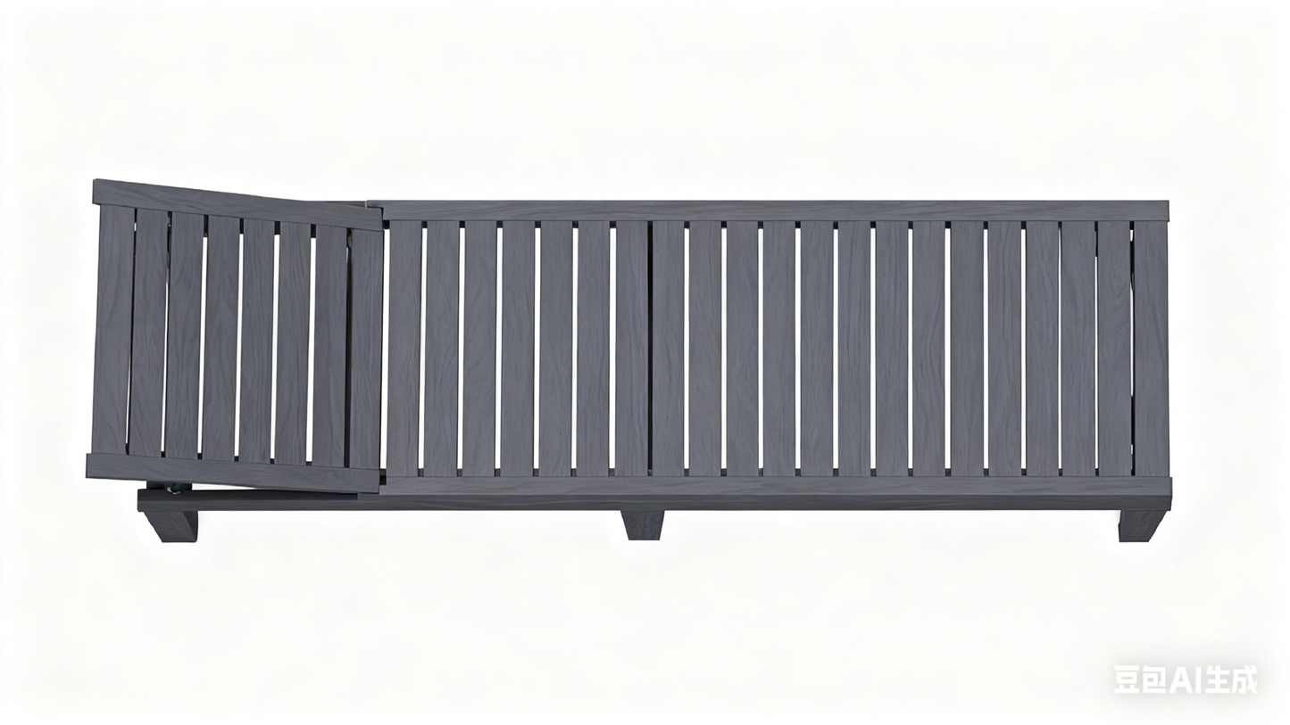 Five Position Adjustable Plastic Outdoor Chaise Lounge